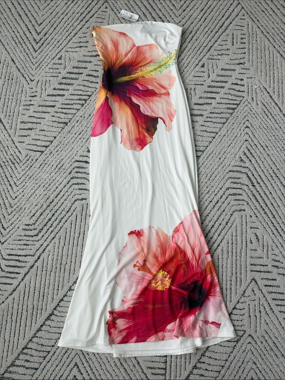 Windsor White Strapless Maxi Dress